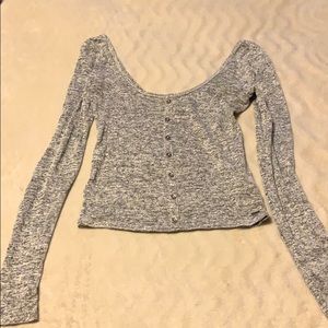 Long sleeve crop top